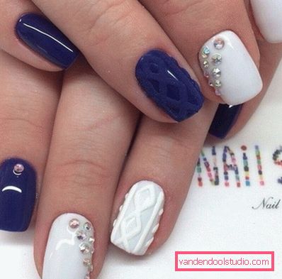 Manicure bianca alla moda