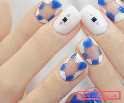 Manicure bianca alla moda