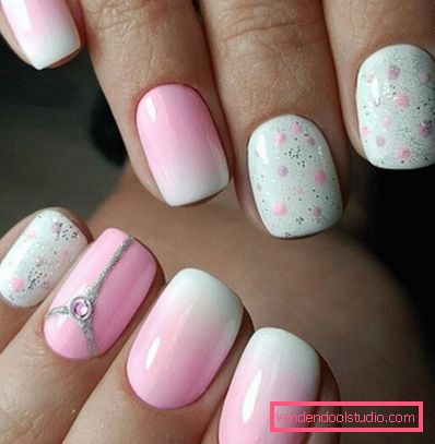 Manicure bianca alla moda