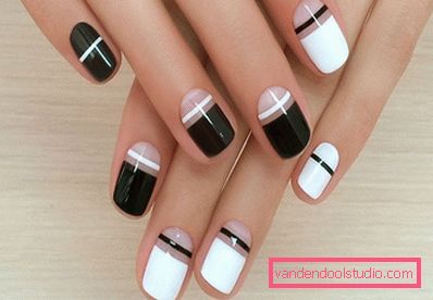 Manicure bianca alla moda