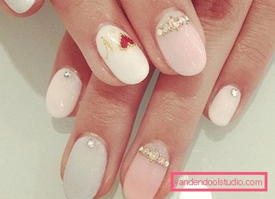 Manicure bianca alla moda