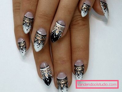 Manicure bianca alla moda