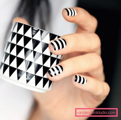 Manicure bianca alla moda
