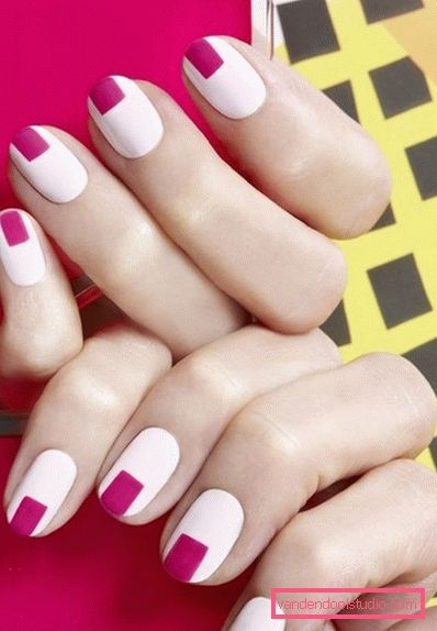 Manicure bianca alla moda