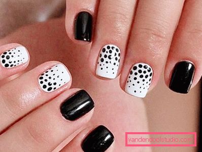 Manicure bianca alla moda