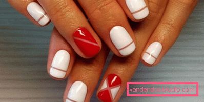 Manicure bianca alla moda