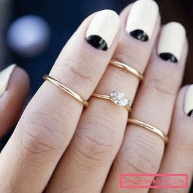 Manicure bianca alla moda
