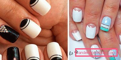 Manicure bianca alla moda