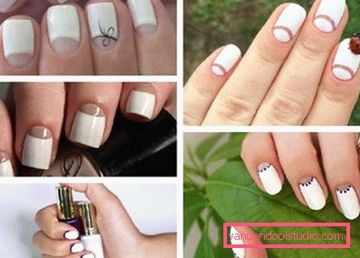 Manicure bianca alla moda