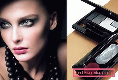modella con trucco da sera modella con trucco da sera