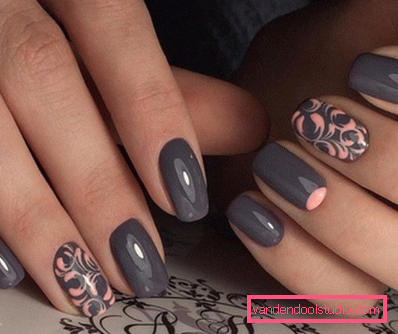 Elegante manicure grigio 2019-2020