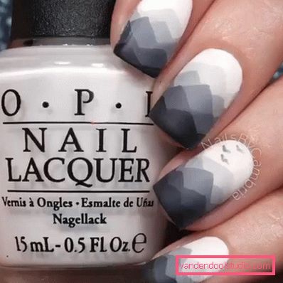 Elegante manicure grigio 2019-2020 anni