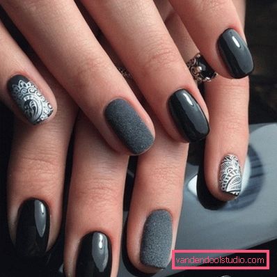 Elegante manicure grigio 2019-2020