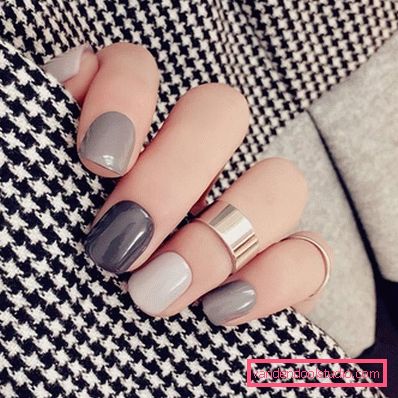 Elegante manicure grigio 2019-2020
