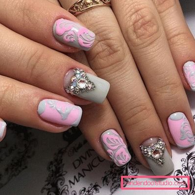 Elegante manicure grigio 2019-2020
