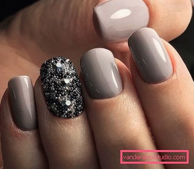 Elegante manicure grigio 2019-2020