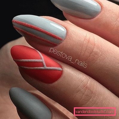 Elegante manicure grigio 2019-2020