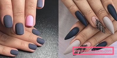 Elegante manicure grigio 2019-2020 anni