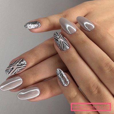Elegante manicure grigio 2019-2020