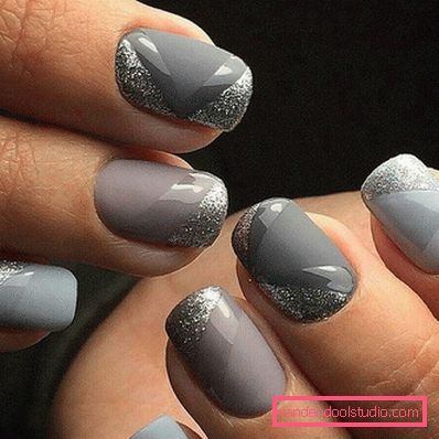 Elegante manicure grigio 2019-2020