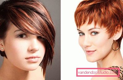 Taglio di capelli Pixie