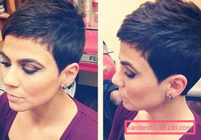 Haircut Pixie per capelli corti 2018 - 2019 - foto da tutti i lati