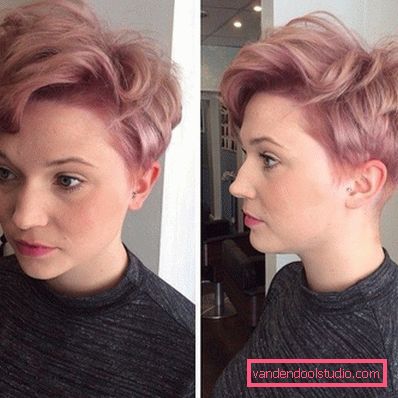 Haircut Pixie per capelli corti 2018 - 2019 - foto da tutti i lati