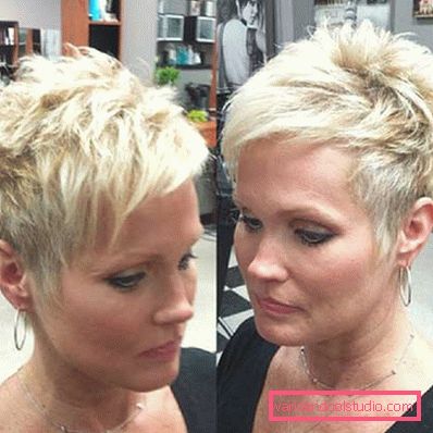 Haircut Pixie per capelli corti 2018 - 2019 - foto da tutti i lati
