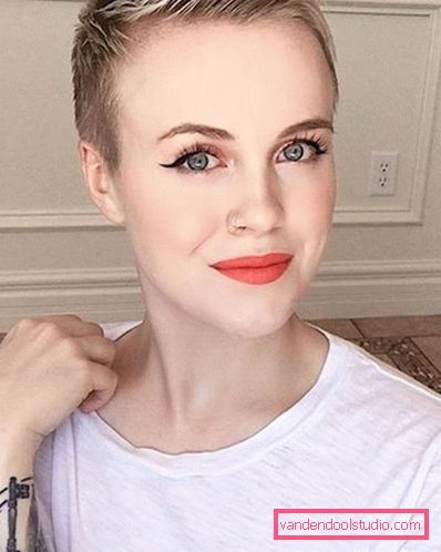 Haircut Pixie per capelli corti 2018 - 2019 - foto da tutti i lati