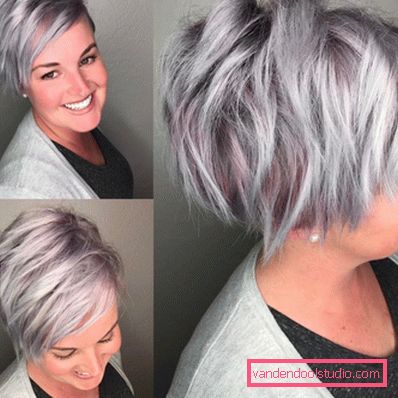 Haircut Pixie per capelli corti 2018 - 2019 - foto da tutti i lati