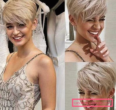 Haircut Pixie per capelli corti 2018 - 2019 - foto da tutti i lati