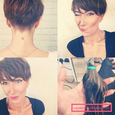 Haircut Pixie per capelli corti 2018 - 2019 - foto da tutti i lati