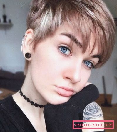 Haircut Pixie per capelli corti 2018 - 2019 - foto da tutti i lati