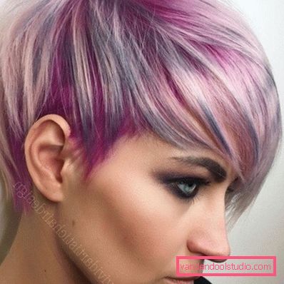 Haircut Pixie per capelli corti 2018 - 2019 - foto da tutti i lati