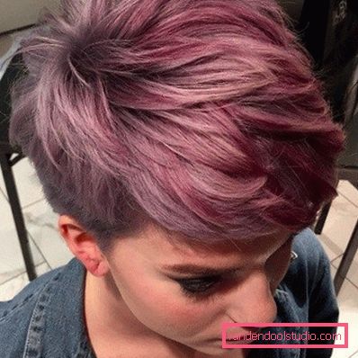 Haircut Pixie per capelli corti 2018 - 2019 - foto da tutti i lati