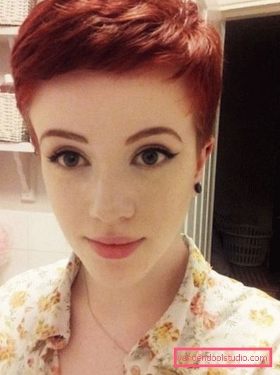 Haircut Pixie per capelli corti 2018 - 2019 - foto da tutti i lati