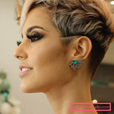 Haircut Pixie per capelli corti 2018 - 2019 - foto da tutti i lati