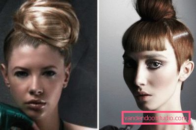 Taglio superiore di taglio di capelli femminile Taglio superiore di taglio di capelli femminile
