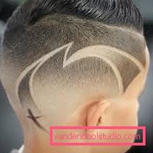 Tagli di capelli per ragazzi con modelli sui templi - acconciature di foto