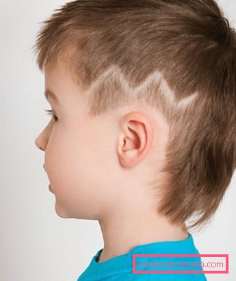 Tagli di capelli per ragazzi con modelli sui templi - acconciature di foto