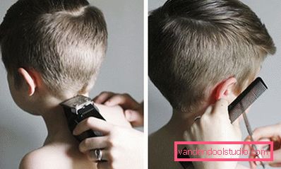 Tagli di capelli per ragazzi con modelli sui templi - acconciature di foto