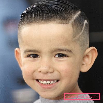 Tagli di capelli per ragazzi con modelli sui templi - acconciature di foto