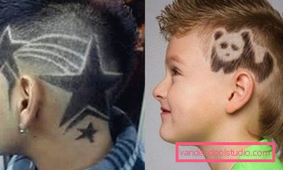 Tagli di capelli per ragazzi con modelli sui templi - acconciature di foto