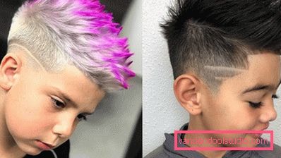 Tagli di capelli per ragazzi con modelli sui templi - acconciature di foto