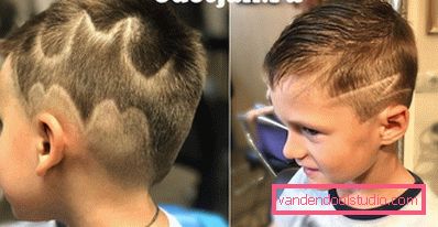 Tagli di capelli per ragazzi con modelli sui templi - acconciature di foto