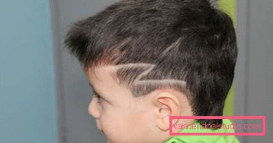 Tagli di capelli per ragazzi con modelli sui templi - acconciature di foto