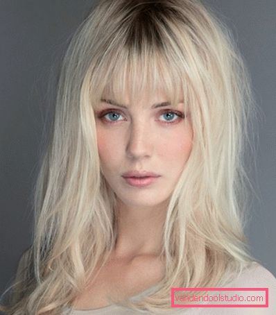 taglio di capelli per capelli medi Scala di tagli di capelli per capelli medi con frangia e senza