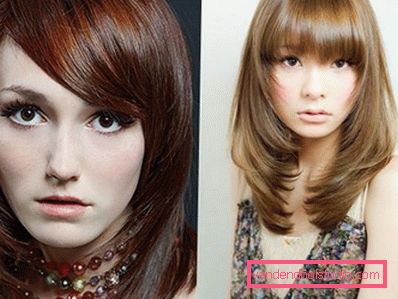 taglio di capelli per capelli medi Scala di tagli di capelli per capelli medi con frangia e senza