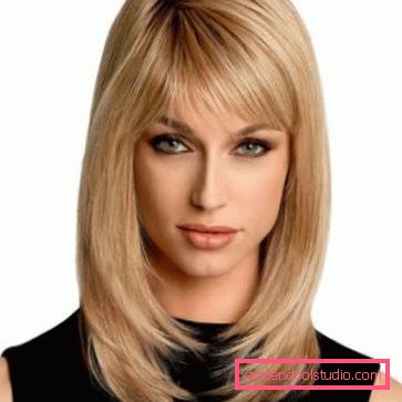 taglio di capelli per capelli medi Scala di tagli di capelli per capelli medi con frangia e senza
