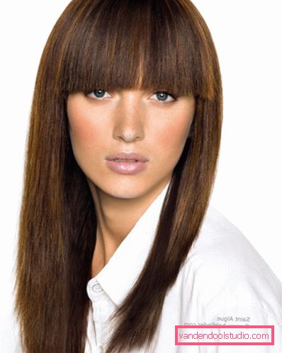 taglio di capelli per capelli medi Scala di tagli di capelli per capelli medi con frangia e senza